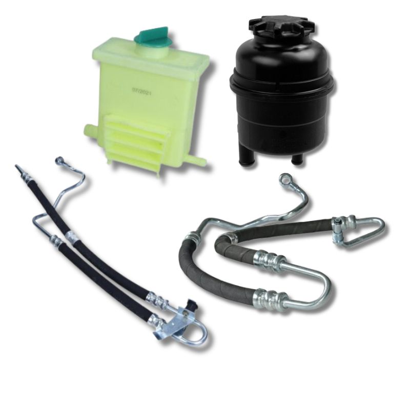 Eļļas tvertnes un stūres šļaukas